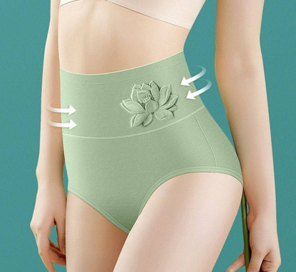 💖Último día, 50% de descuento - ✅【Paquete de 6】Ropa interior antibacteriana de algodón puro con cintura alta para control de abdomen y levantamiento de cadera✨️ (45-95 kg)