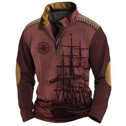 【XS-5XL】🔥Oferta por tiempo limitado: 38% de descuento🔥 Polo de velero de cuello alto para hombre, nuevo estilo 2026, suave y cómodo