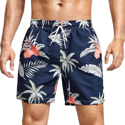 🌴【S-3XL】Pantalones cortos de playa estampados de secado rápido para hombre