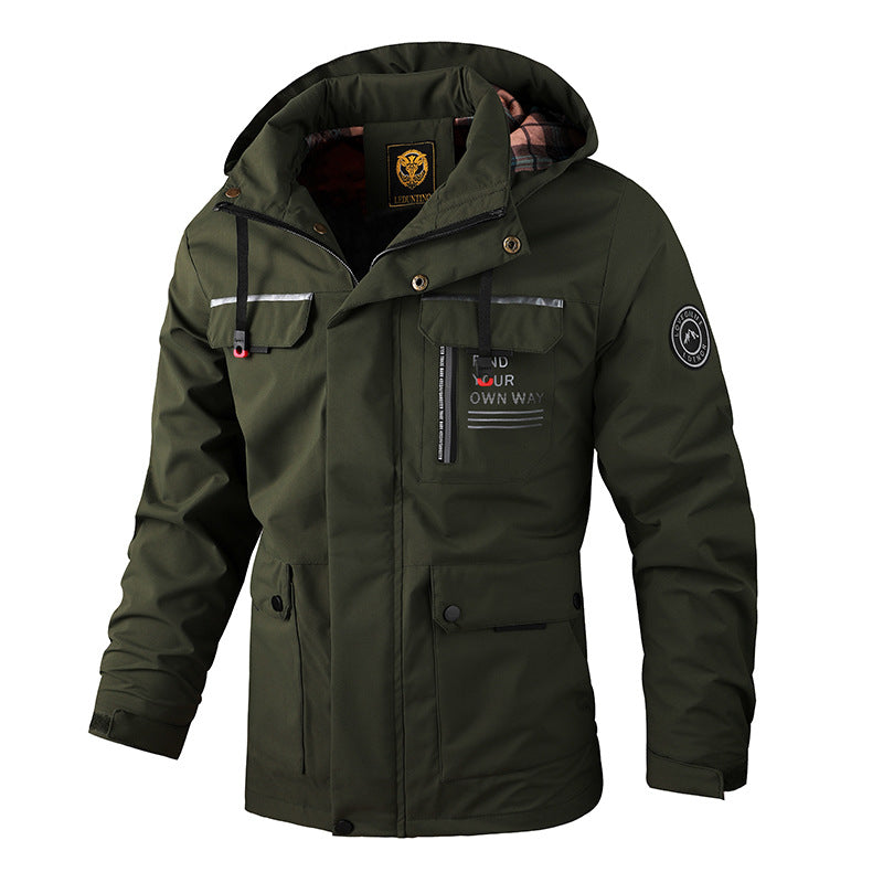 🔥【Mitad de precio otoño/invierno】Abrigo calientito para hombres modelo 2026, antiviento y impermeable