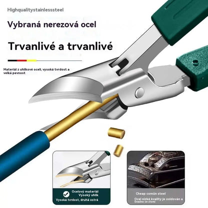 🔥【50%OFF】🔥  Nůžky na nehty s protiskluzovou úpravou a 25° zkoseným okrajem (sada 3 kusů)