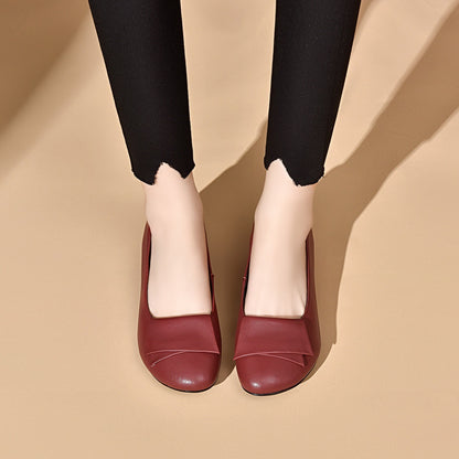 【35-41】😍👍2026 nuevos zapatos de cuero de suela blanda para mujer de moda