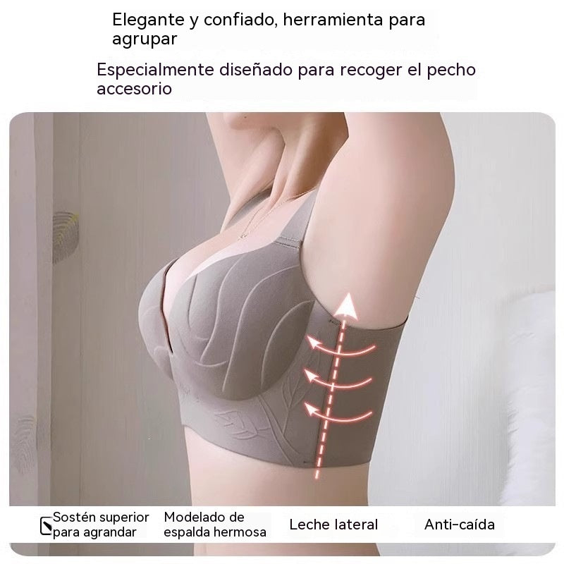 【Compra 1 y llévate 1 gratis】【2 piezas】Nuevo sujetador de talla grande para mujer, cómodo, con buen soporte, anticaída y con efecto push-up.