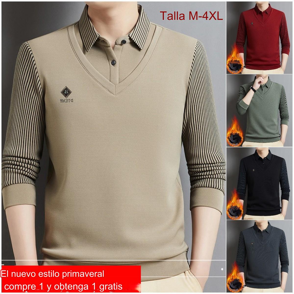 🔥【Oferta especial】🔥【M-4XL】Top térmico todo en uno de dos piezas de cachemir premium para hombre