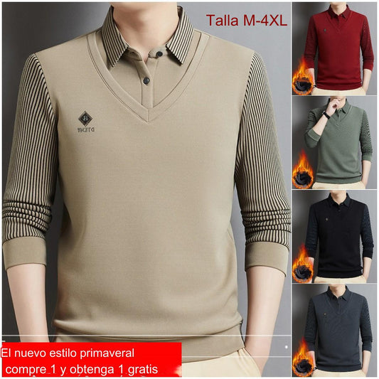 🔥【Oferta especial】🔥【M-4XL】Top térmico todo en uno de dos piezas de cachemir premium para hombre