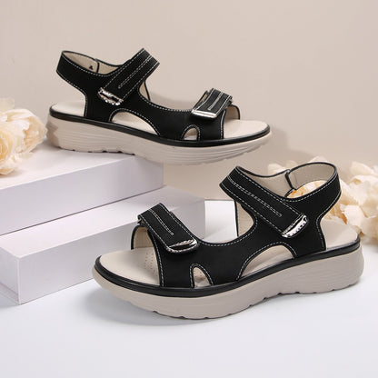 💥💥Oferta por tiempo limitado【36-43】💖 2026 Nuevas sandalias casuales de gran tamaño para mujer Estilo deportivo Sandalias rectas cómodas con boca de pez