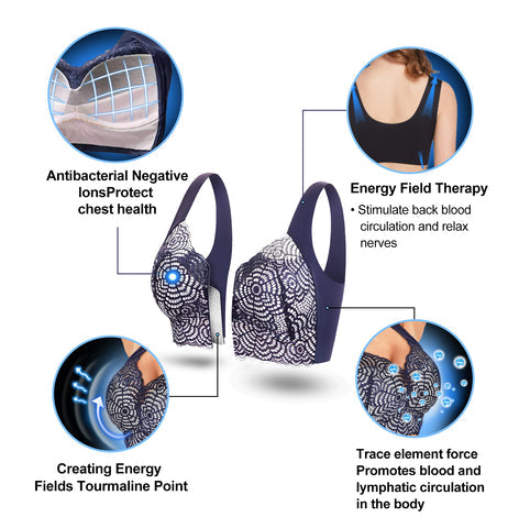 ✨【Paquete de 3】👙【40 kg-110 kg】Sujetador de encaje sexy súper grande 🔥49 % de descuento