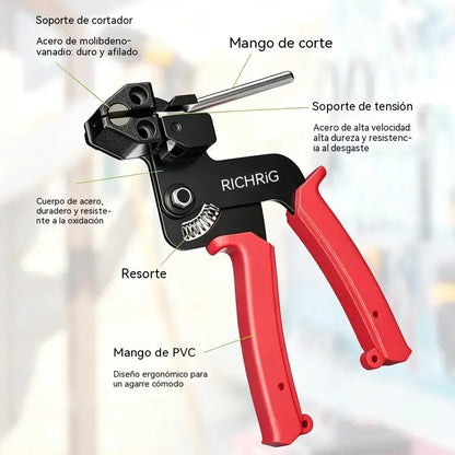 🏗️⚙️🤏Bridas metálicas de acero inoxidable resistentes a altas temperaturas y a la corrosión.