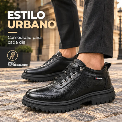 🔥Nueva oferta especial: 50 % de descuento🔥【Tallas 39-44】Nuevas botas de invierno para hombre 2026: cálidas, gruesas y de cuero auténtico.