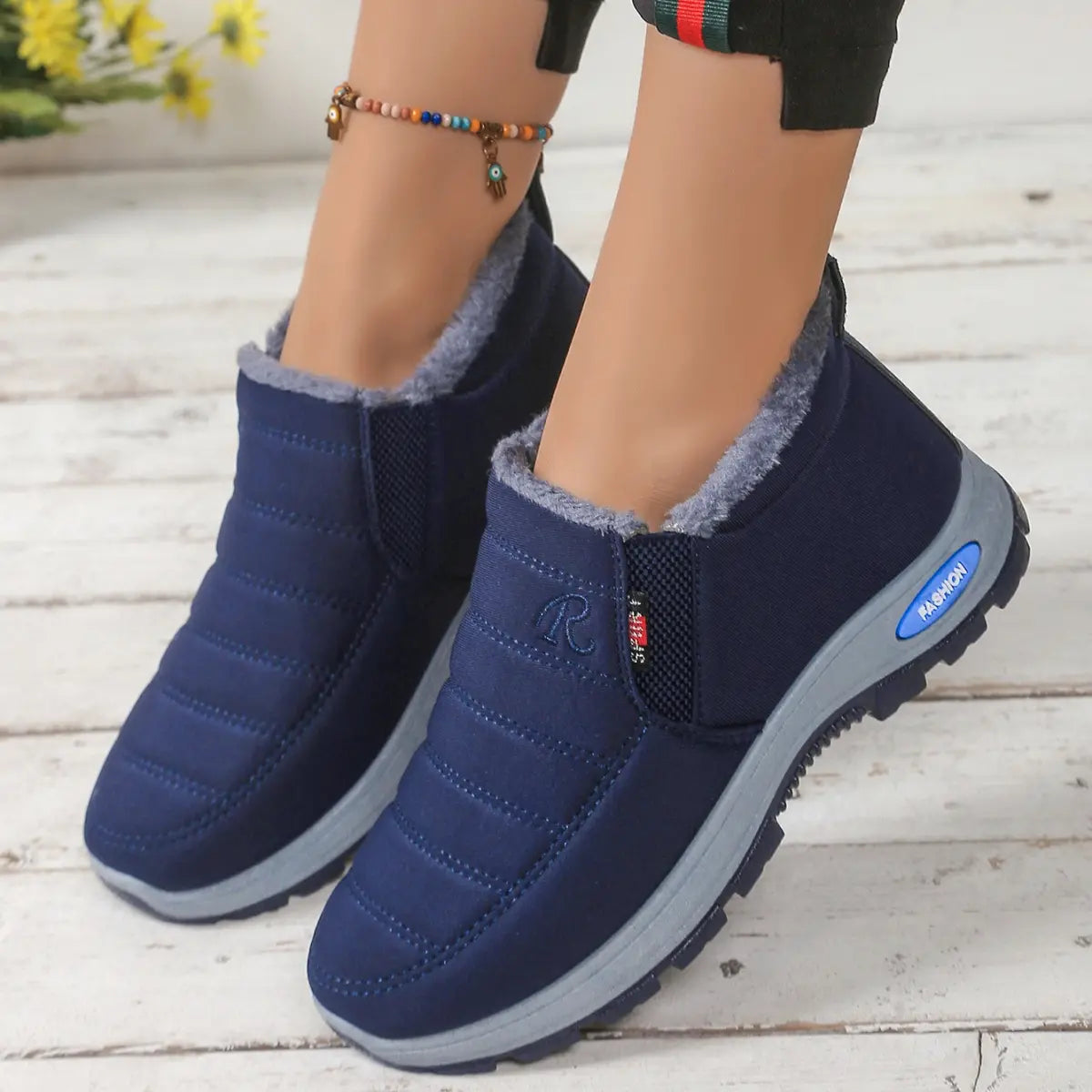🔥【35–48】Botas de invierno unisex con forro de piel: cálidas, cómodas y antideslizantes, ideales para los días fríos.