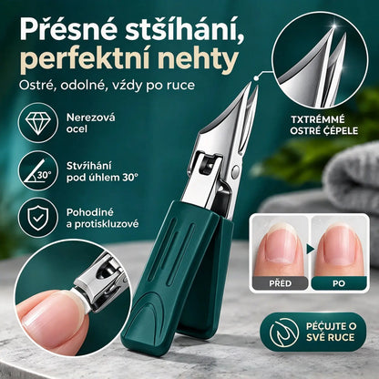 🔥【50%OFF】🔥  Nůžky na nehty s protiskluzovou úpravou a 25° zkoseným okrajem (sada 3 kusů)