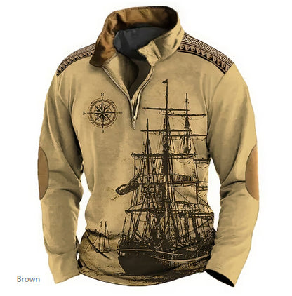 【XS-5XL】🔥Oferta por tiempo limitado: 38% de descuento🔥 Polo de velero de cuello alto para hombre, nuevo estilo 2026, suave y cómodo
