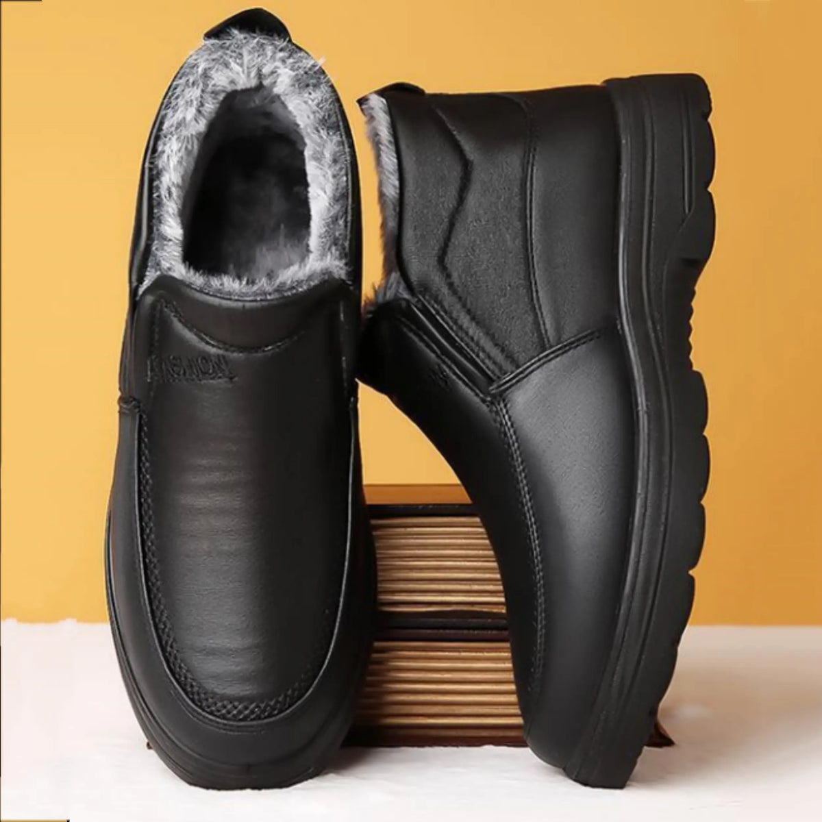 【38-48】Nuevas botas de nieve para hombre – Forradas con un grueso revestimiento aterciopelado y cálidas