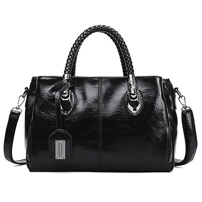 👜【50 % de descuento】Bolso de piel estilo Boston, de cuero suave, apto para llevar al hombro