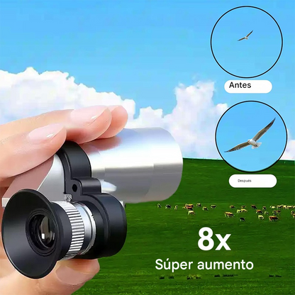 【🔭】Mini telescopio monocular para teléfono – Telescopio monocular portátil para viajes y observación