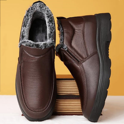 【38-48】Nuevas botas de nieve para hombre – Forradas con un grueso revestimiento aterciopelado y cálidas
