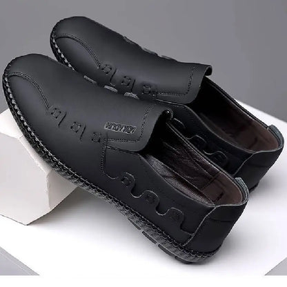 【38-44】Zapatos casuales de cuero genuino transpirables para hombre