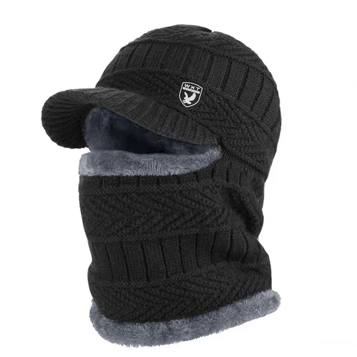 🔥Gorro de lana grueso de una sola pieza, resistente al viento, para exteriores