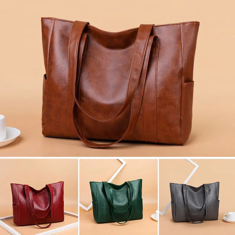 👜 Nuevo bolso de hombro de piel suave para mujer ✅