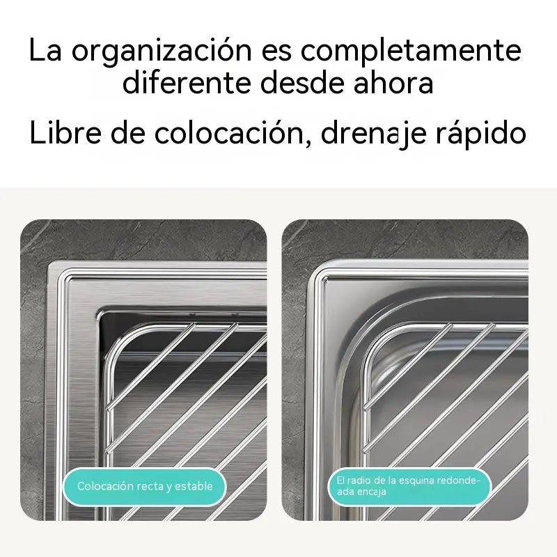 🔥【Compra 1 y llévate 1 gratis】Escurridor de fregadero que ahorra espacio
