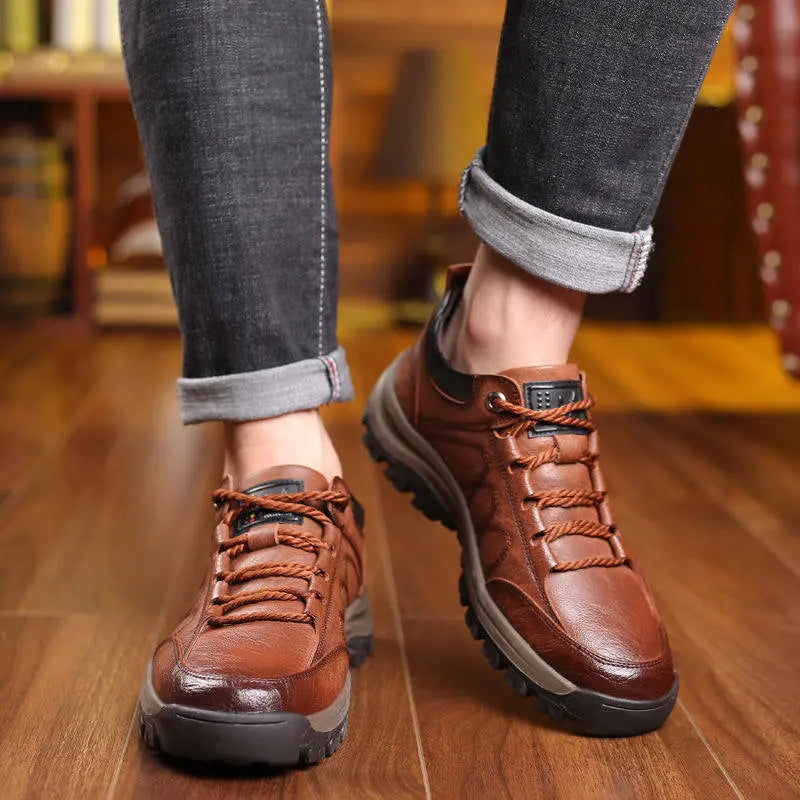 👞【39-48】Muške ležerne kožne cipele - vodootporne i otporne na klizanje