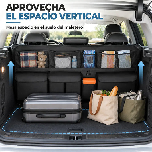 🚗🧰 Bolsa Organizadora para Maletero de Coche | Gran Capacidad, Resistente y Colgante para Guardar Herramientas y Accesorios