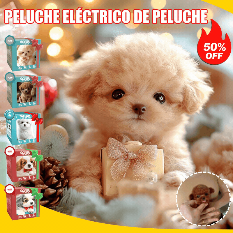 30%OFF🐕✨ Perro eléctrico realista – Camina, ladra y mueve la cola, diversión segura para niños