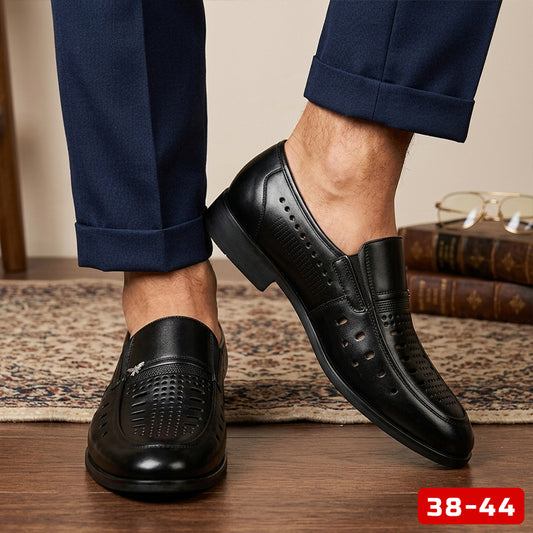 👞💫【Piel natural de primera calidad】Zapatos de piel para hombre: fabricados con 100 % piel de vacuno y con suela blanda.