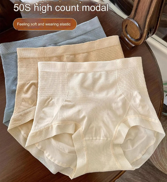 🔥【Juego de 7 piezas】Ropa interior para mujer con control de barriga y cintura alta sin costuras, 100 kg