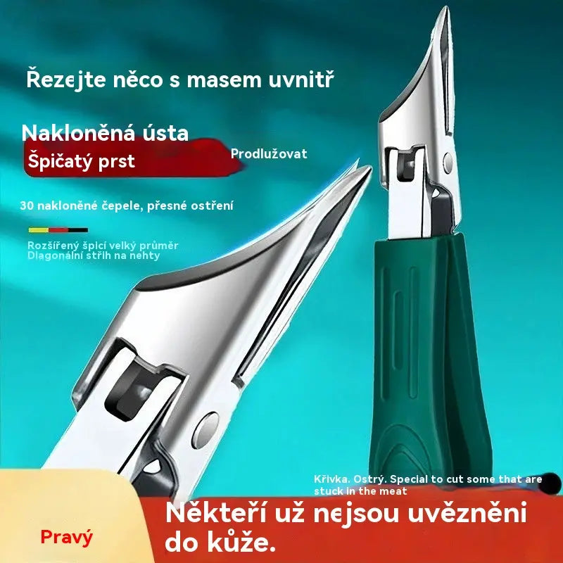 🔥【50%OFF】🔥  Nůžky na nehty s protiskluzovou úpravou a 25° zkoseným okrajem (sada 3 kusů)