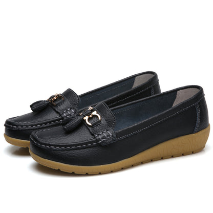 😍【35-44】 Zapatos de cuero para mujer de moda primavera-verano 2026 nuevos