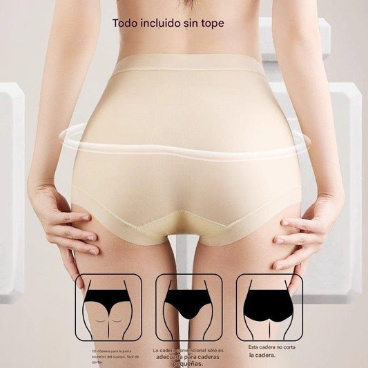 🔥🩲【Paquete de 6】 Último día - 50% de descuento - Ropa interior antibacteriana de cintura alta para controlar la grasa abdominal