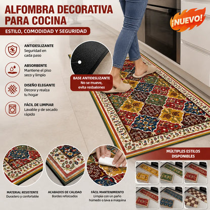 🔥【Compra 1 y llévate 1 gratis】🏠💧Alfombrilla súper absorbente｜40×60+40×120cm, antideslizante y de secado rápido para el hogar