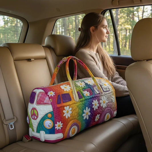 👜【(16x8x8) palců】Polstrovaná cestovní taška Hippie Van