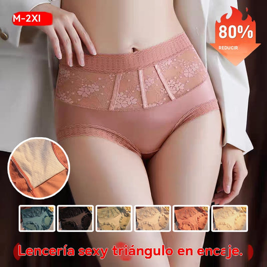 💖Último día - 50 % de descuento （45-90 kg）【6 piezas】💟  Braguitas antibacterianas de cintura alta para control de abdomen