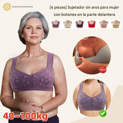 💟【3 piezas】🙌🎁Sujetadores de apertura frontal para mujer🥰【40-105KG】❤️