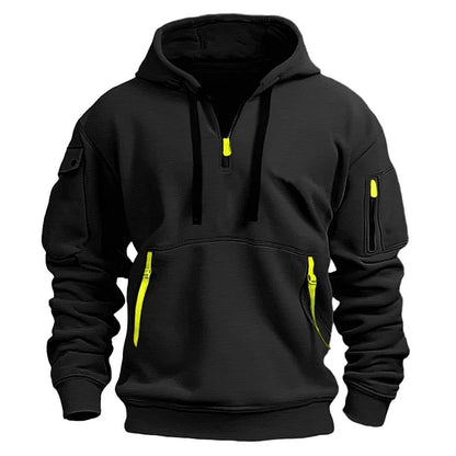 👕 [Časově omezená nabídka: sleva 47 %] Novinka pro podzim/zimu [Velikosti S–5XL] Pánská mikina na zip s kapsami – Doprava zdarma